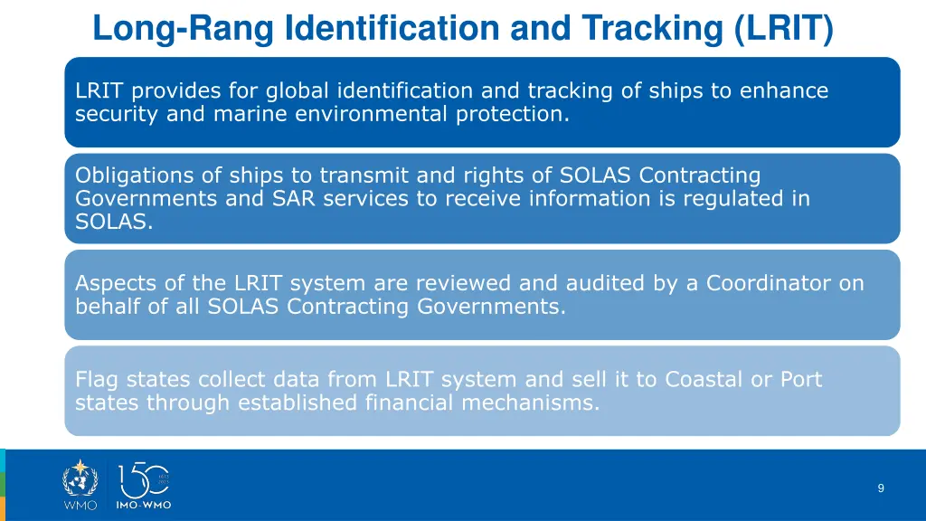 long rang identification and tracking lrit