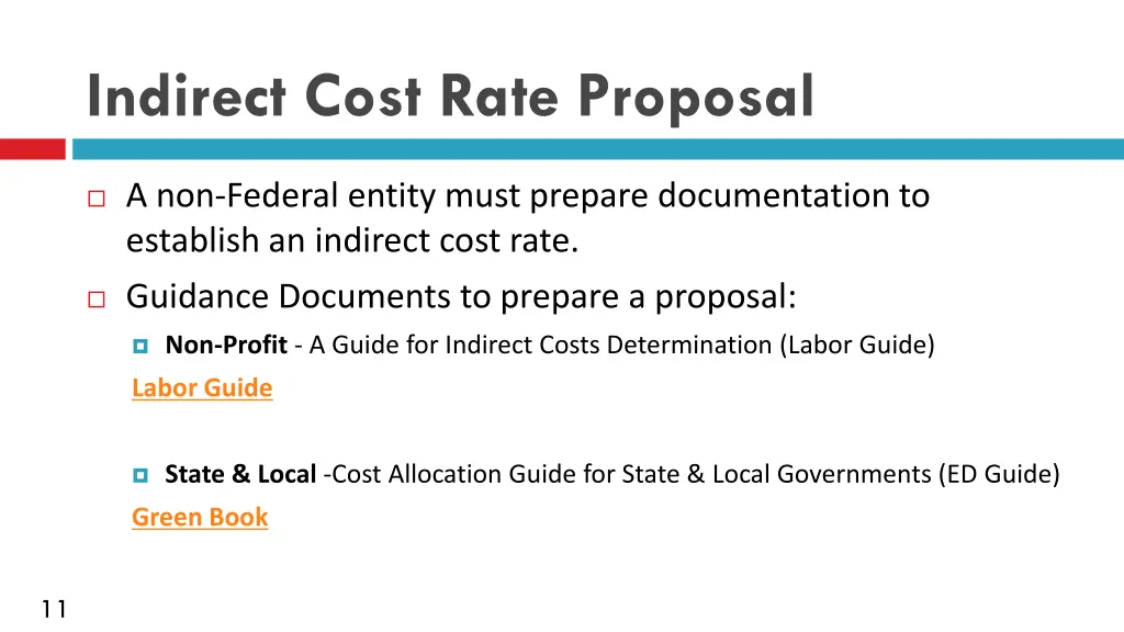 indirect cost rate proposal