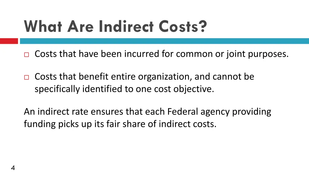 what are indirect costs