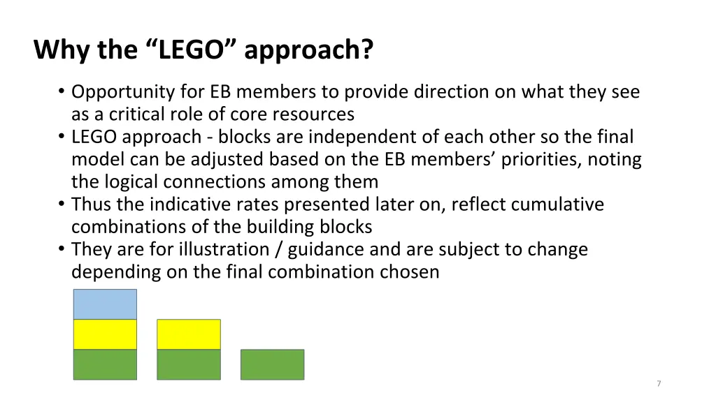 why the lego approach