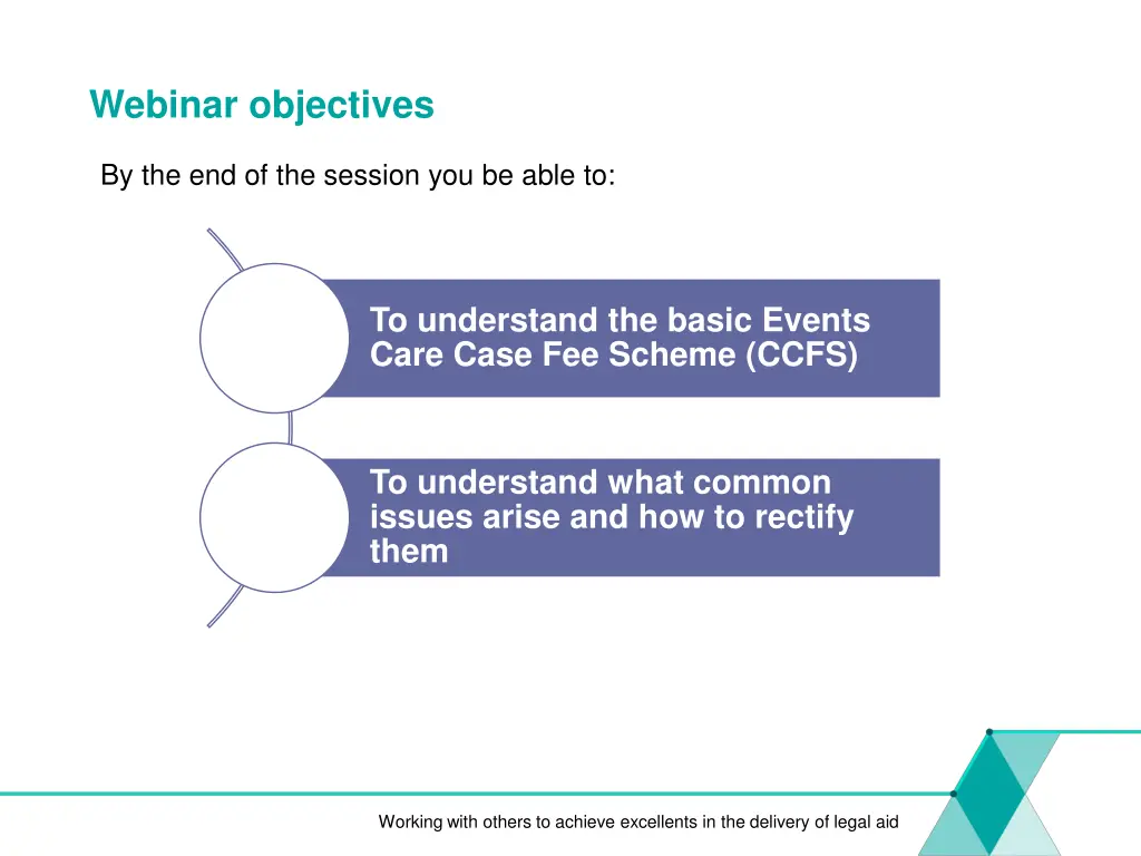 webinar objectives