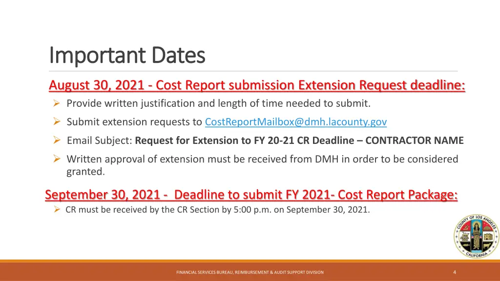 important dates important dates