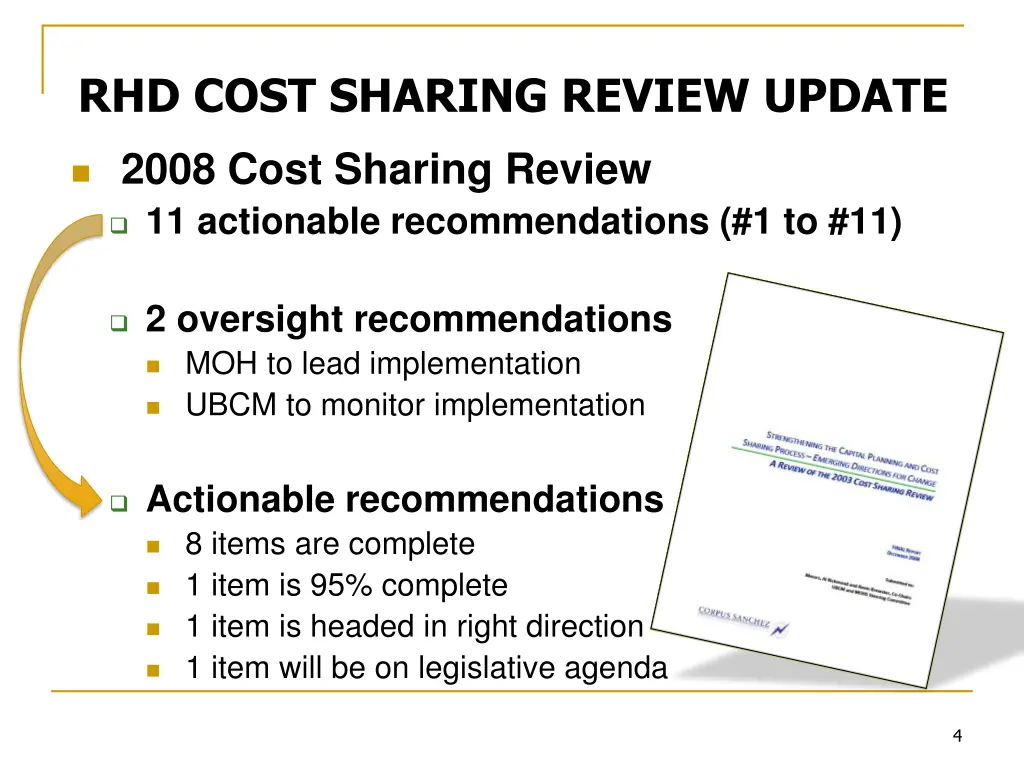 rhd cost sharing review update 1