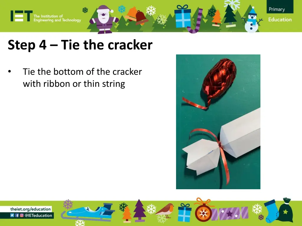 step 4 tie the cracker