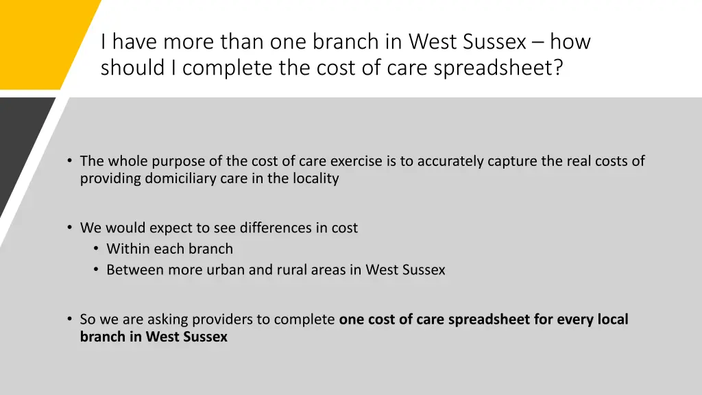 i have more than one branch in west sussex