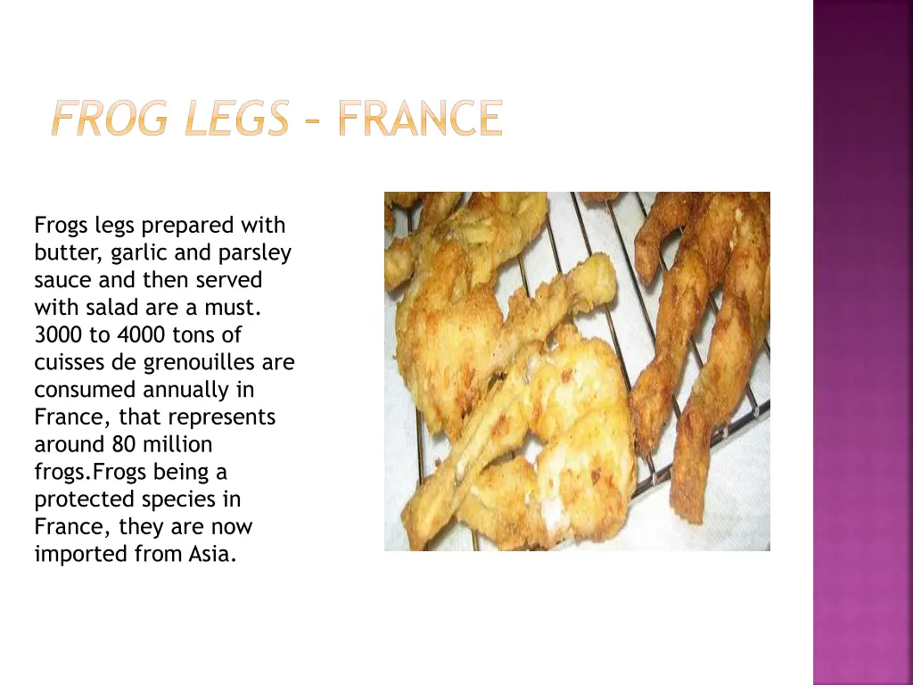 frog legs france