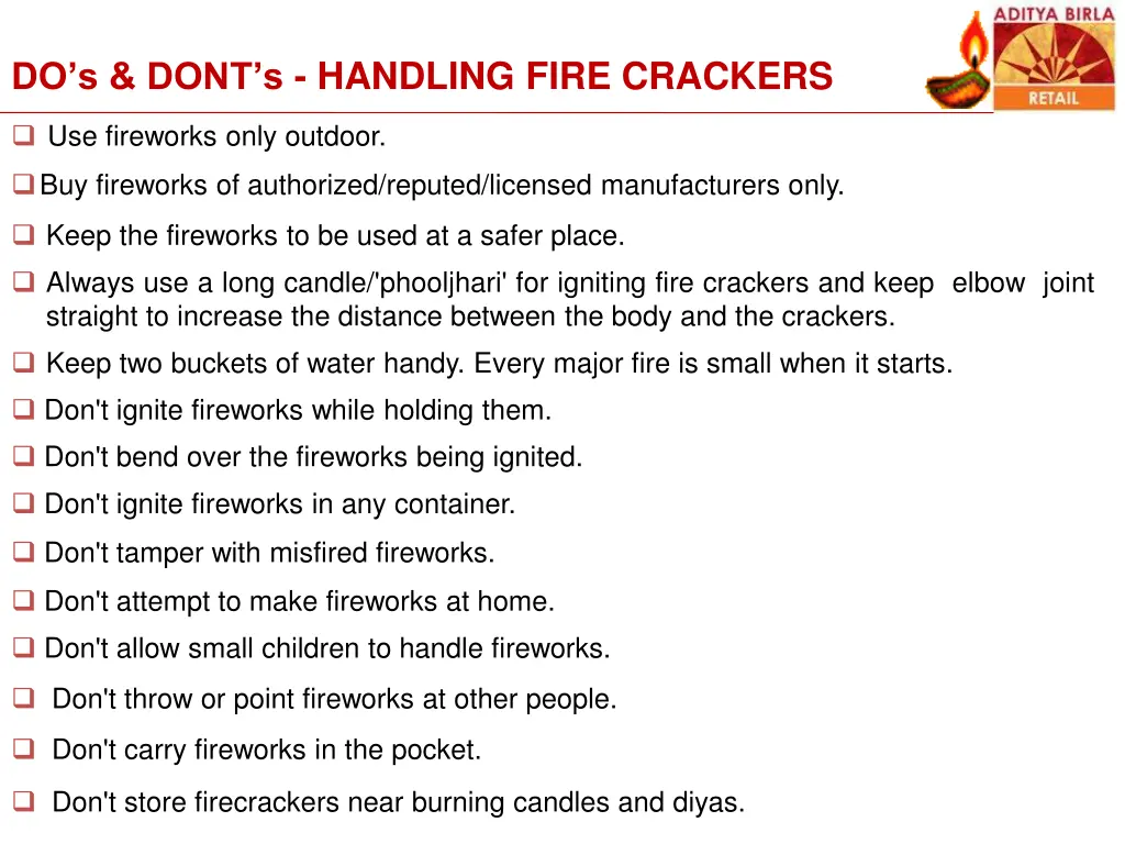 do s dont s handling fire crackers