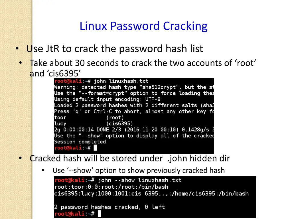 linux password cracking 1