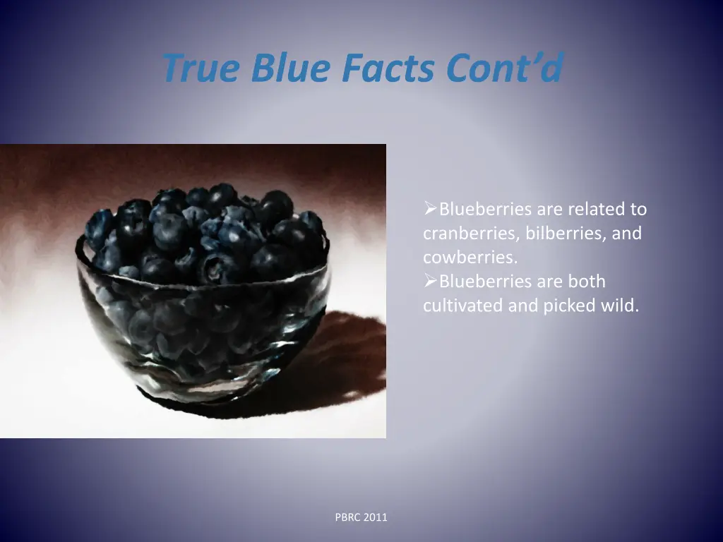 true blue facts cont d