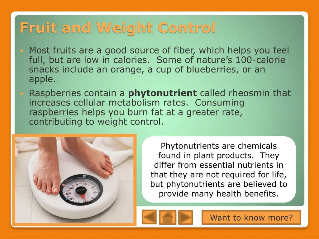 fruit and weight control