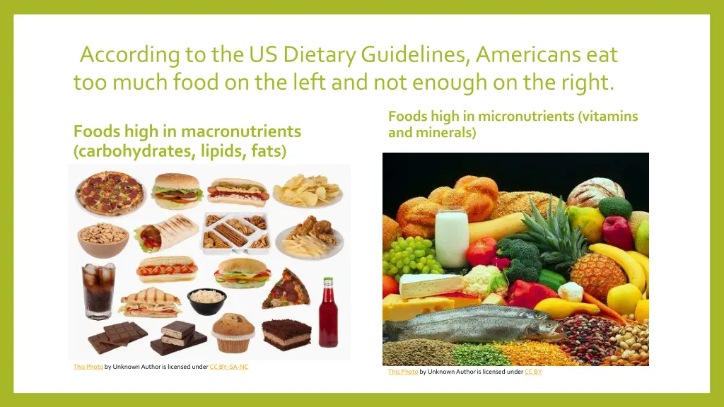 according to the us dietary guidelines americans