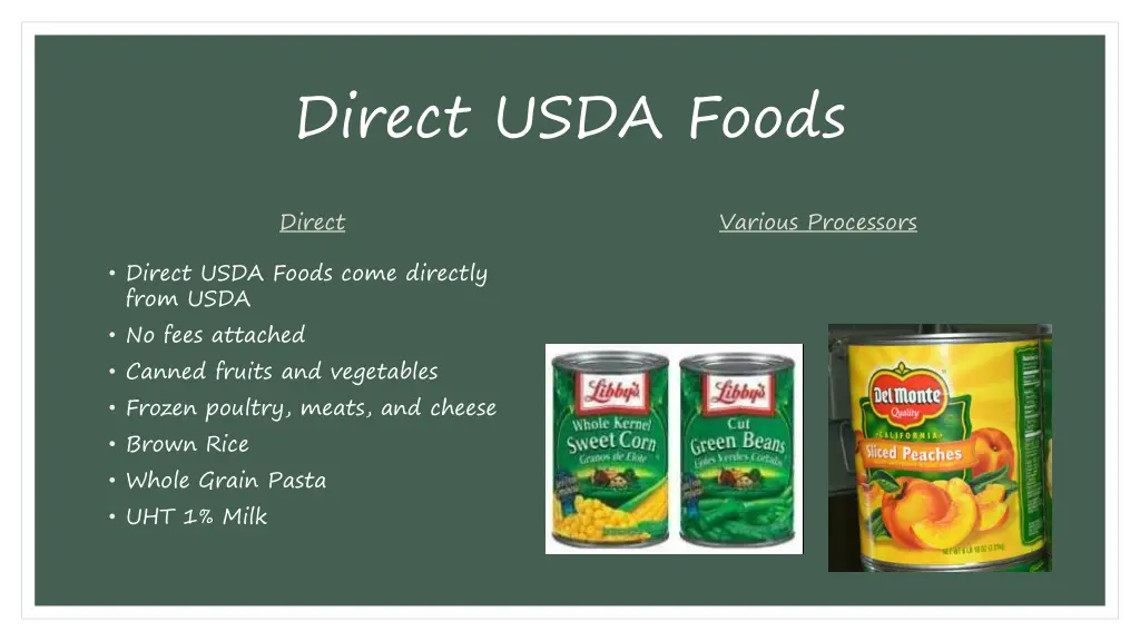 direct usda foods