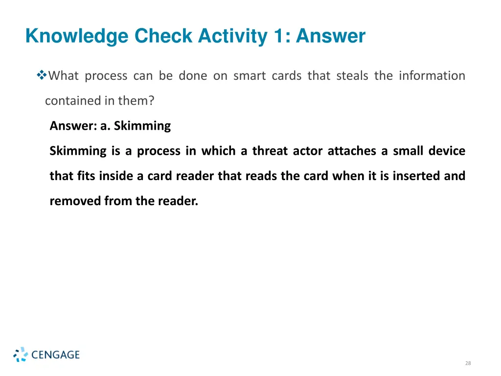 knowledge check activity 1 answer