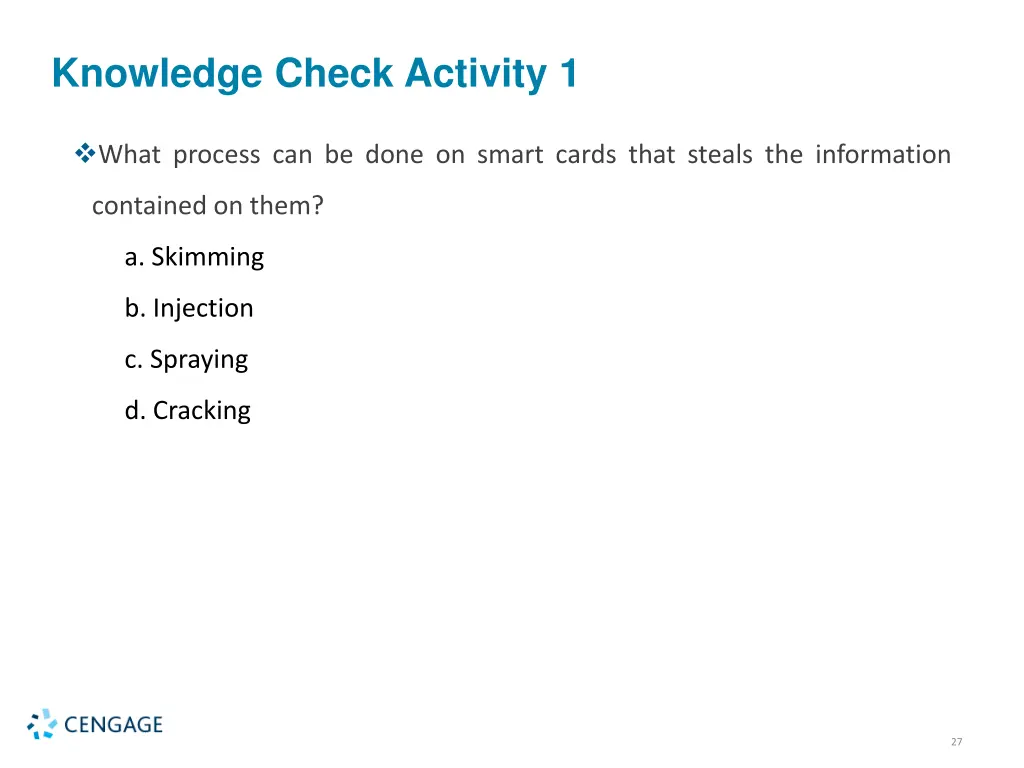 knowledge check activity 1