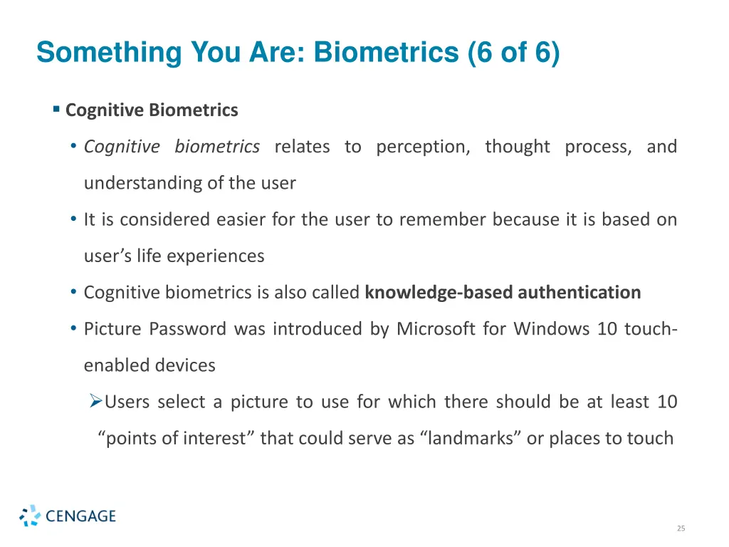 something you are biometrics 6 of 6