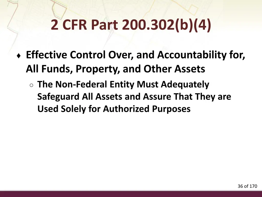 2 cfr part 200 302 b 4