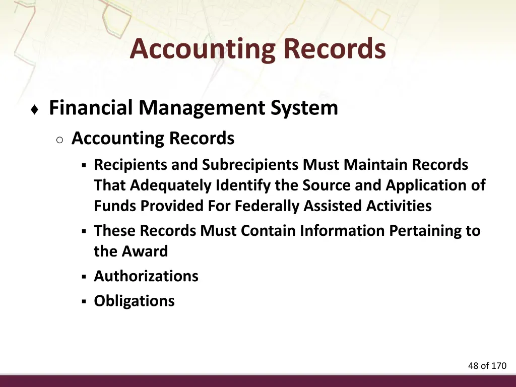 accounting records