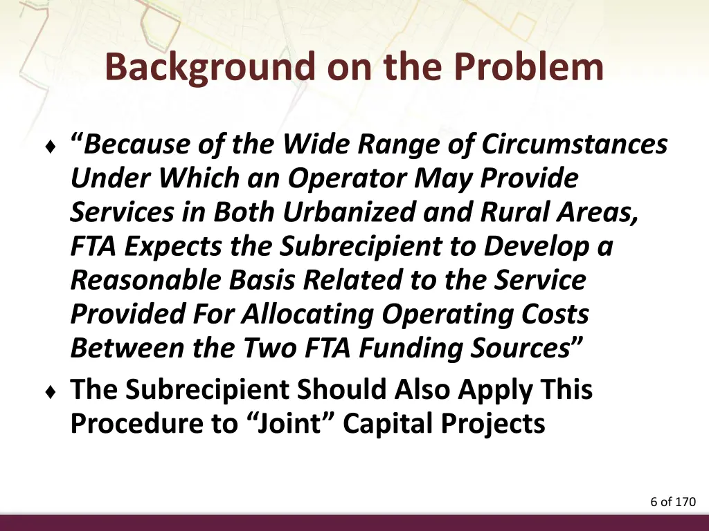 background on the problem 2