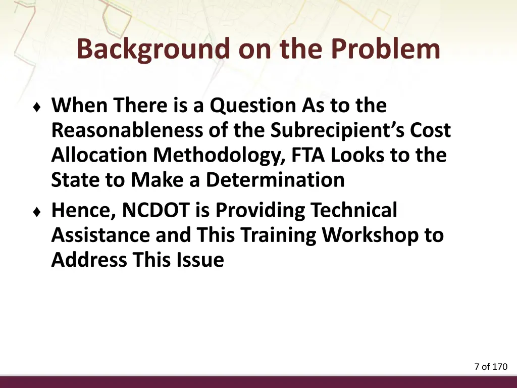 background on the problem 3