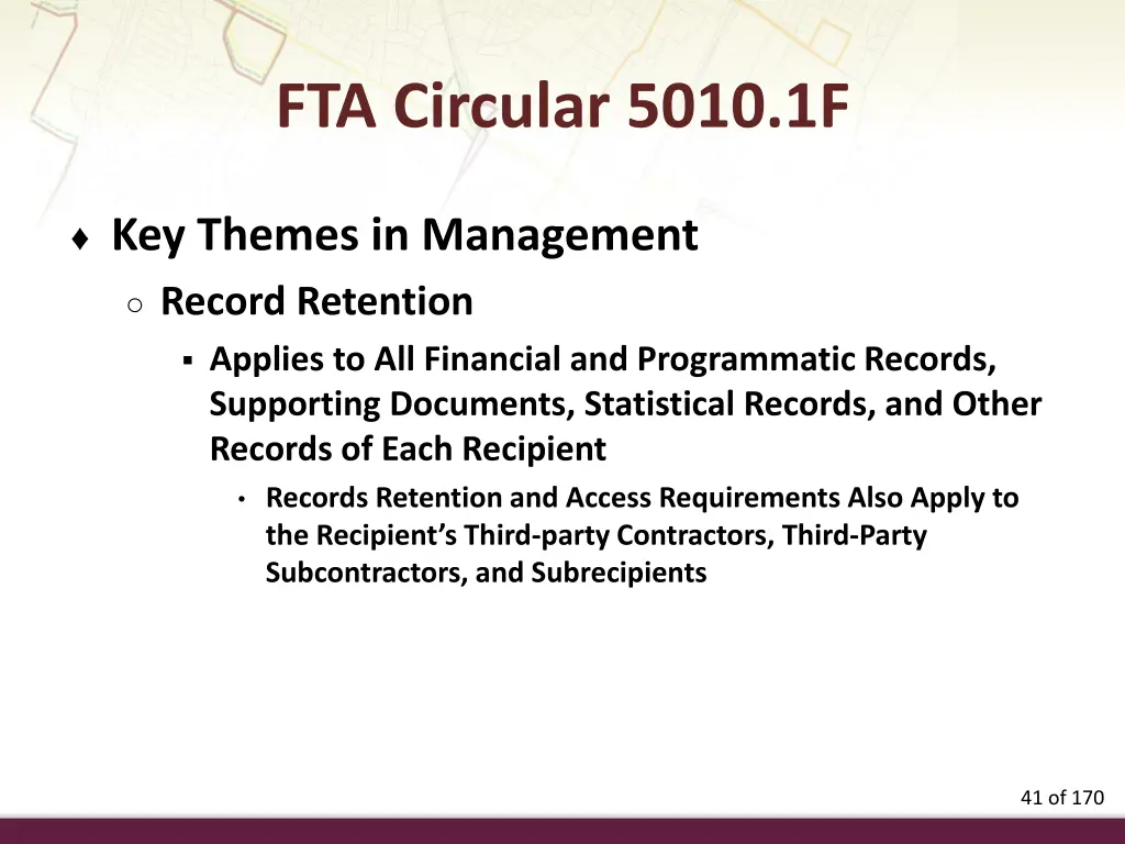 fta circular 5010 1f 1