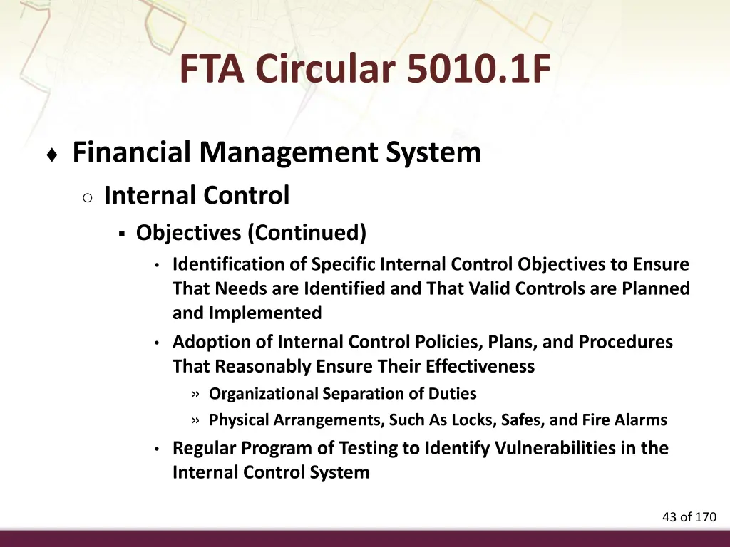 fta circular 5010 1f 3