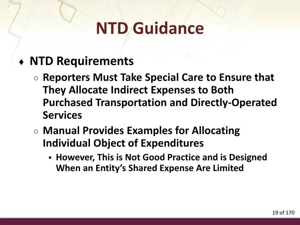 ntd guidance 10