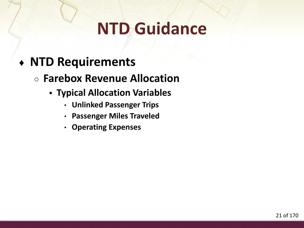 ntd guidance 12