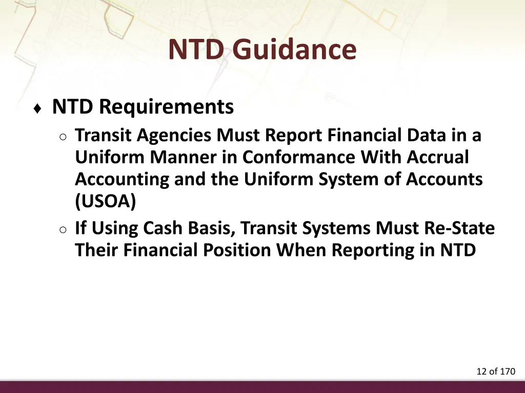 ntd guidance 3