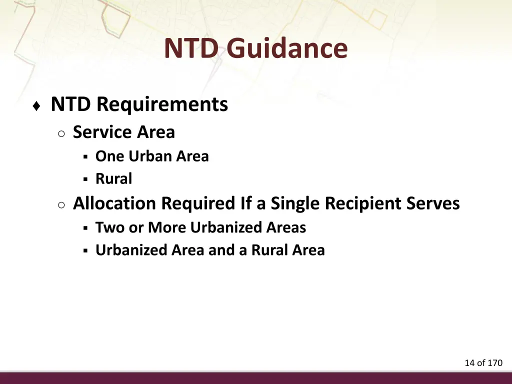 ntd guidance 5