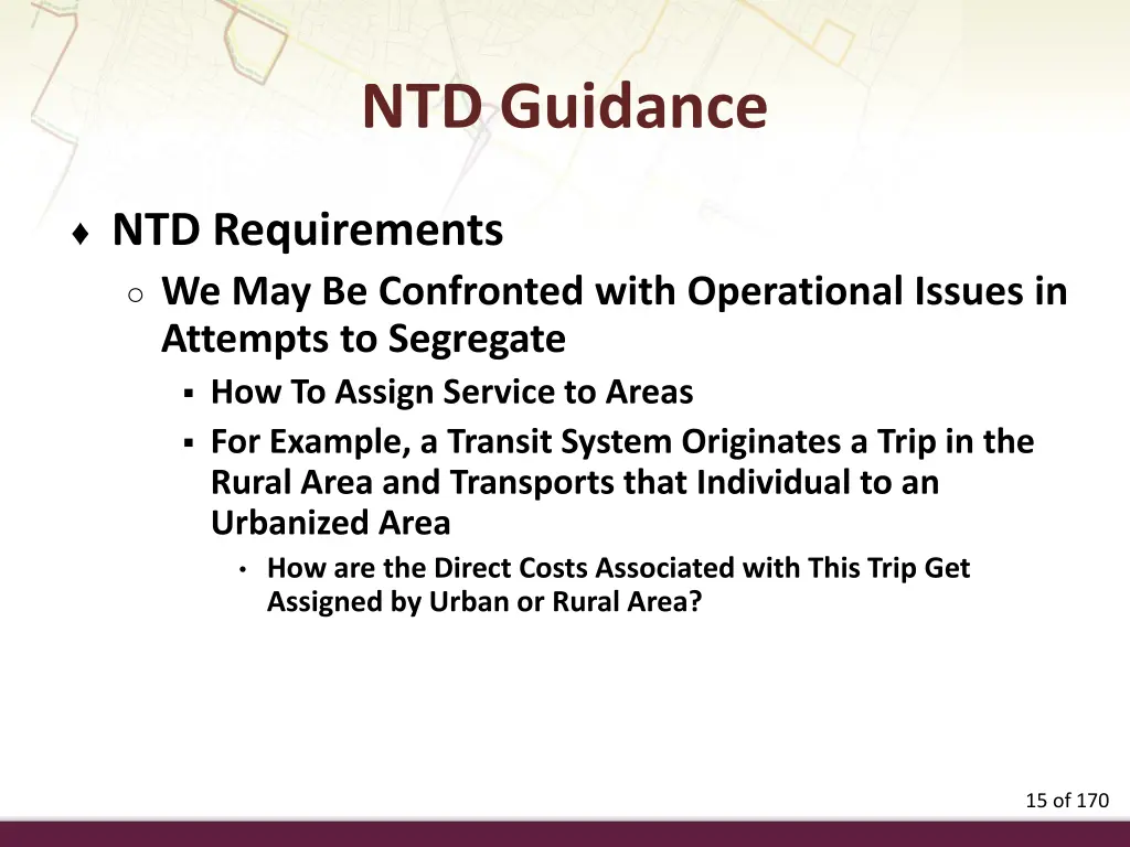 ntd guidance 6