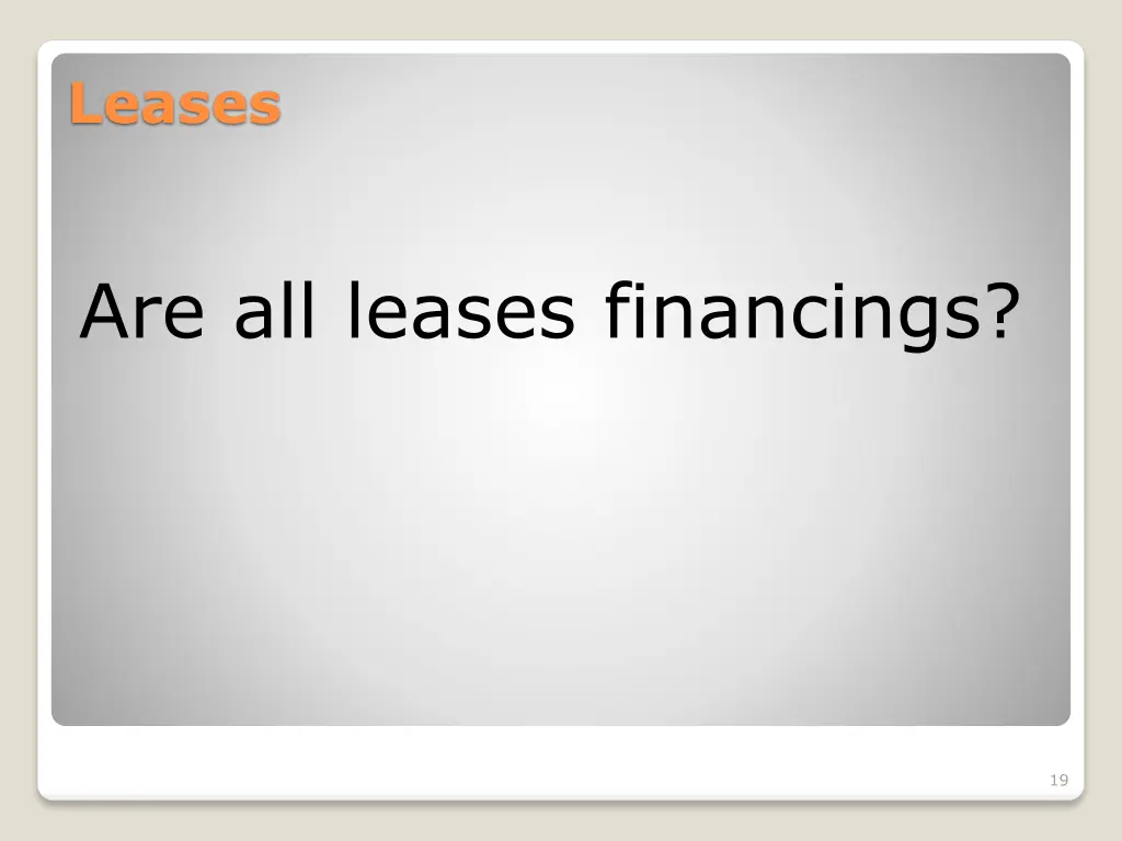 leases