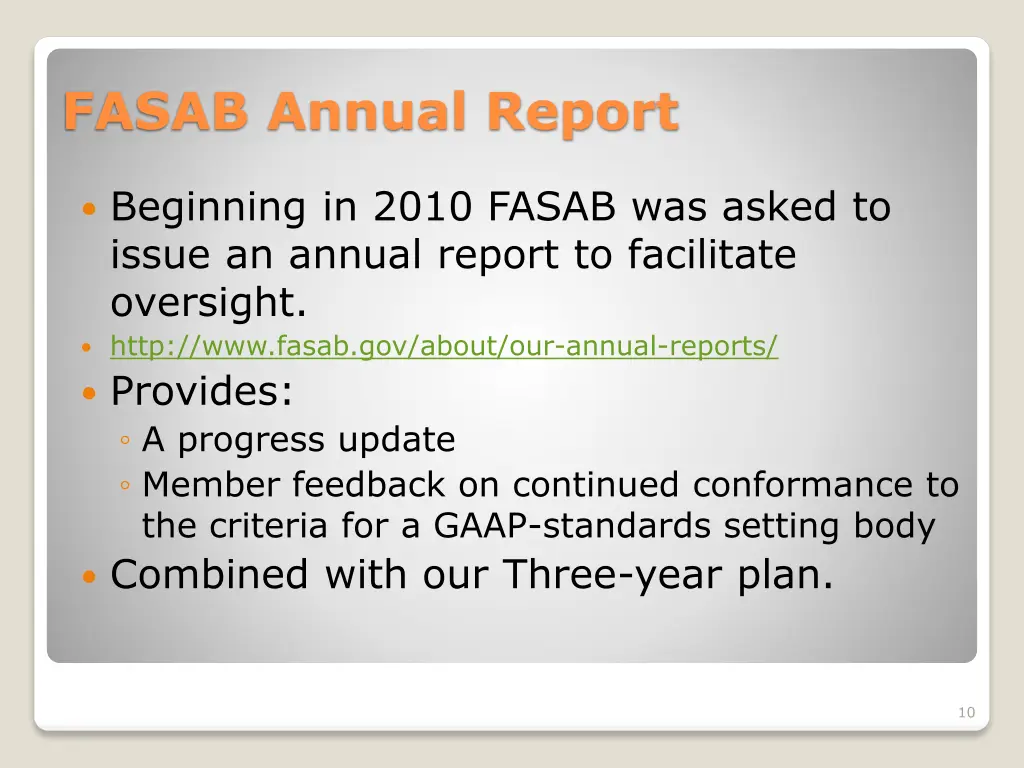 fasab annual report