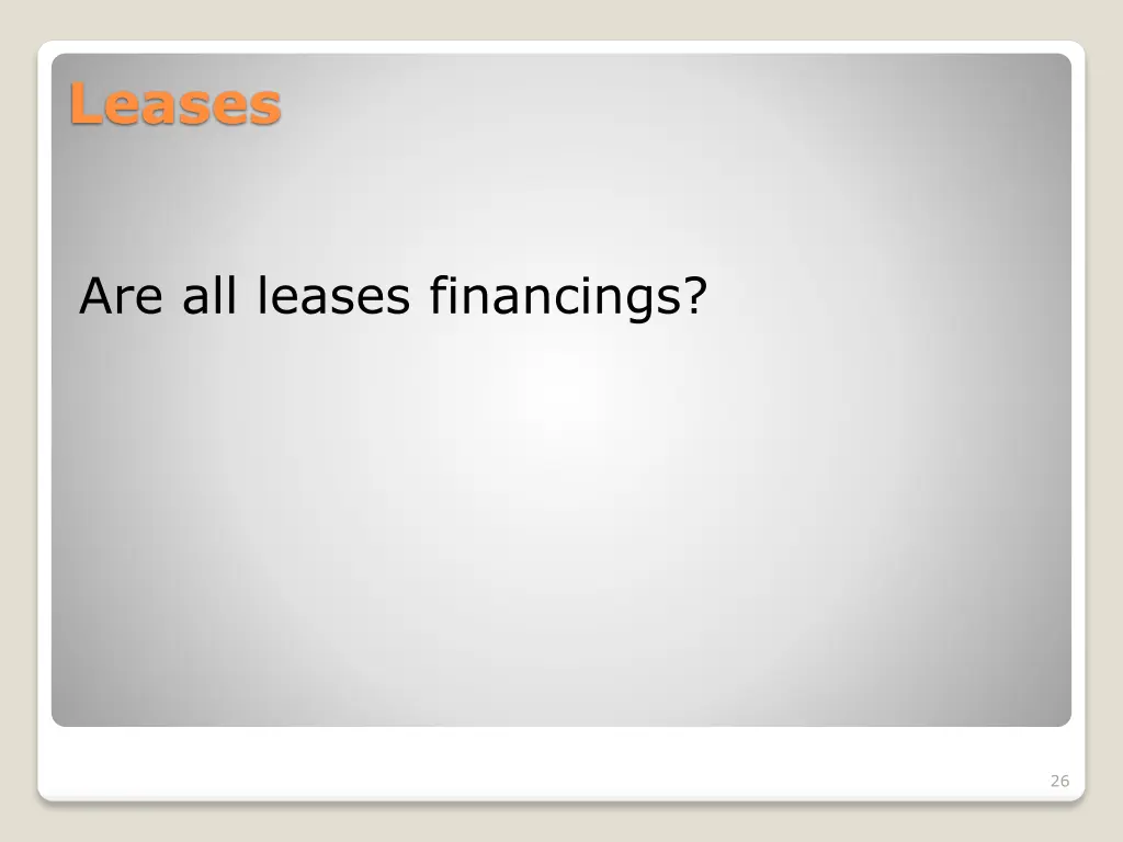 leases