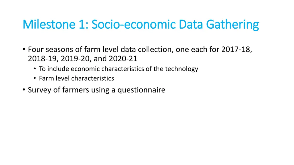 milestone 1 socio milestone 1 socio economic data