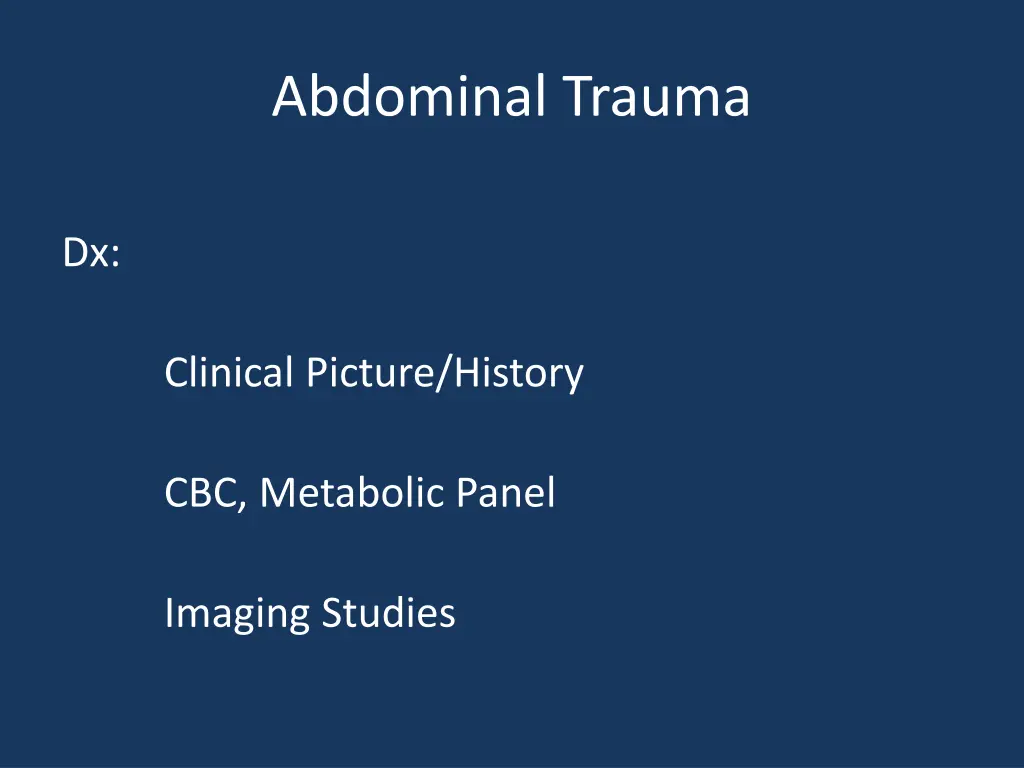 abdominal trauma 1