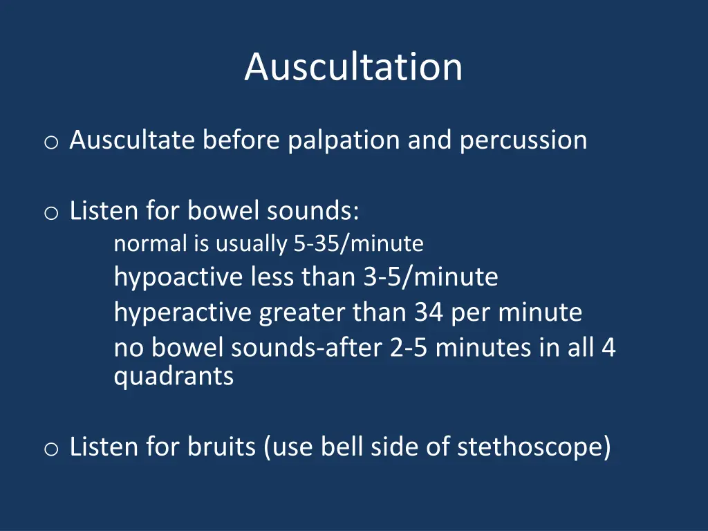 auscultation 1