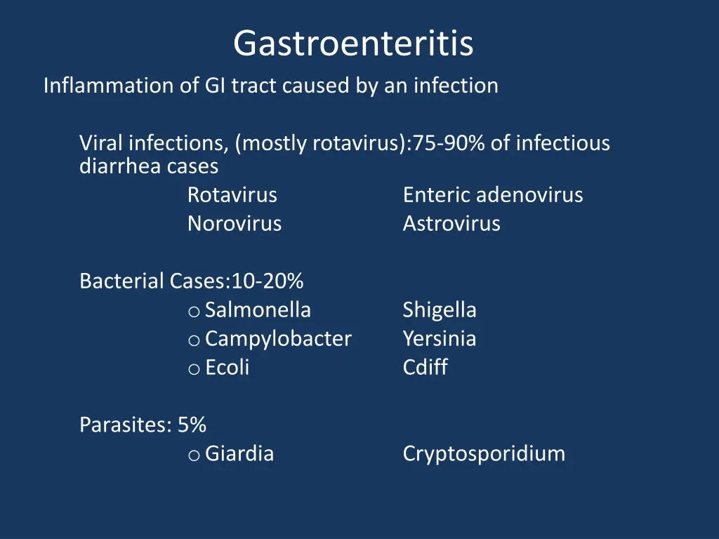 gastroenteritis