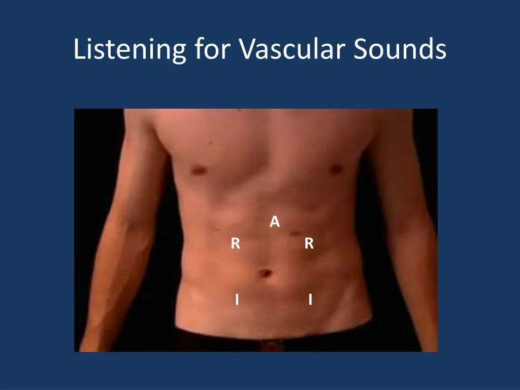 listening for vascular sounds