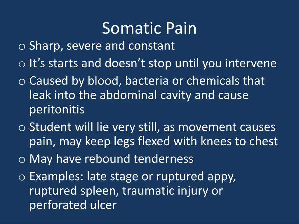 somatic pain