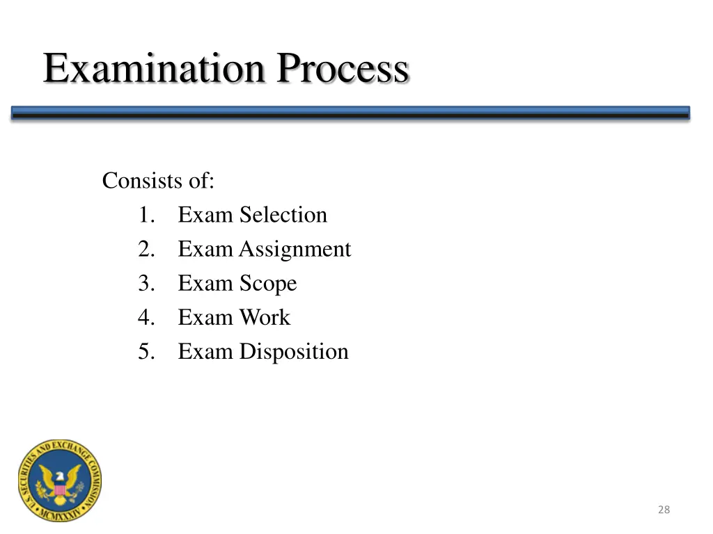 examination process 1