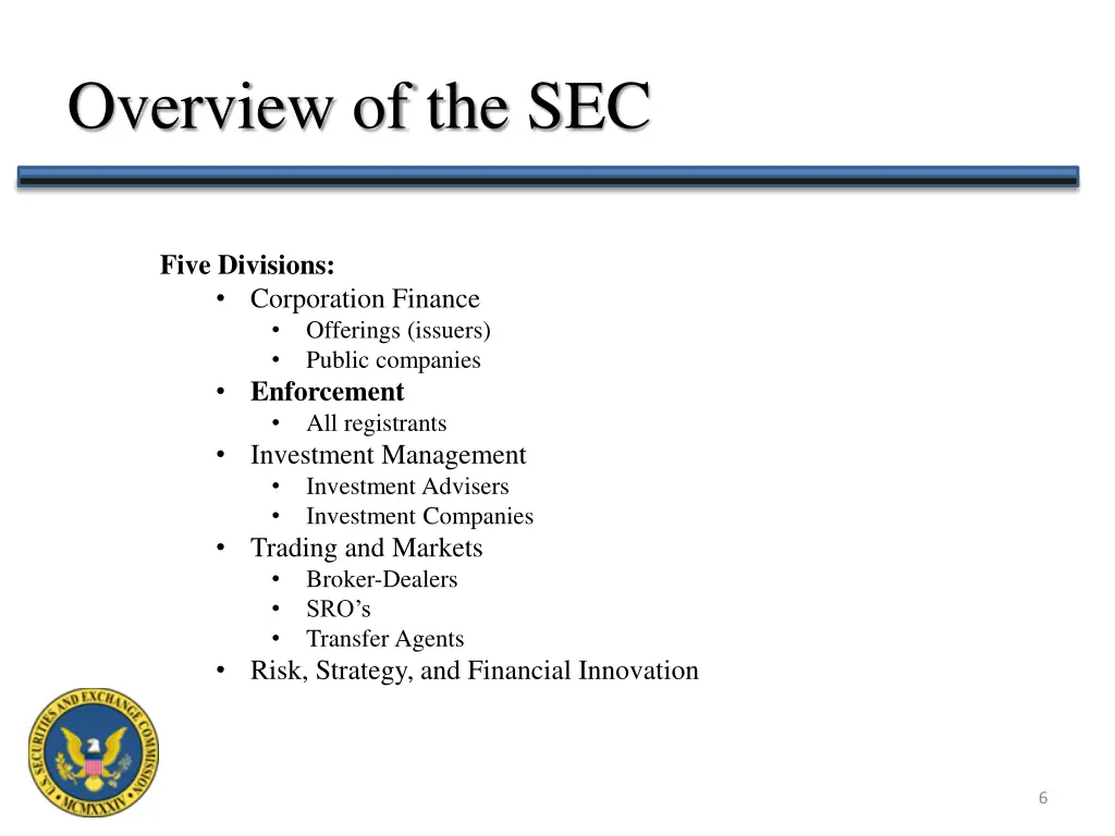 overview of the sec 3