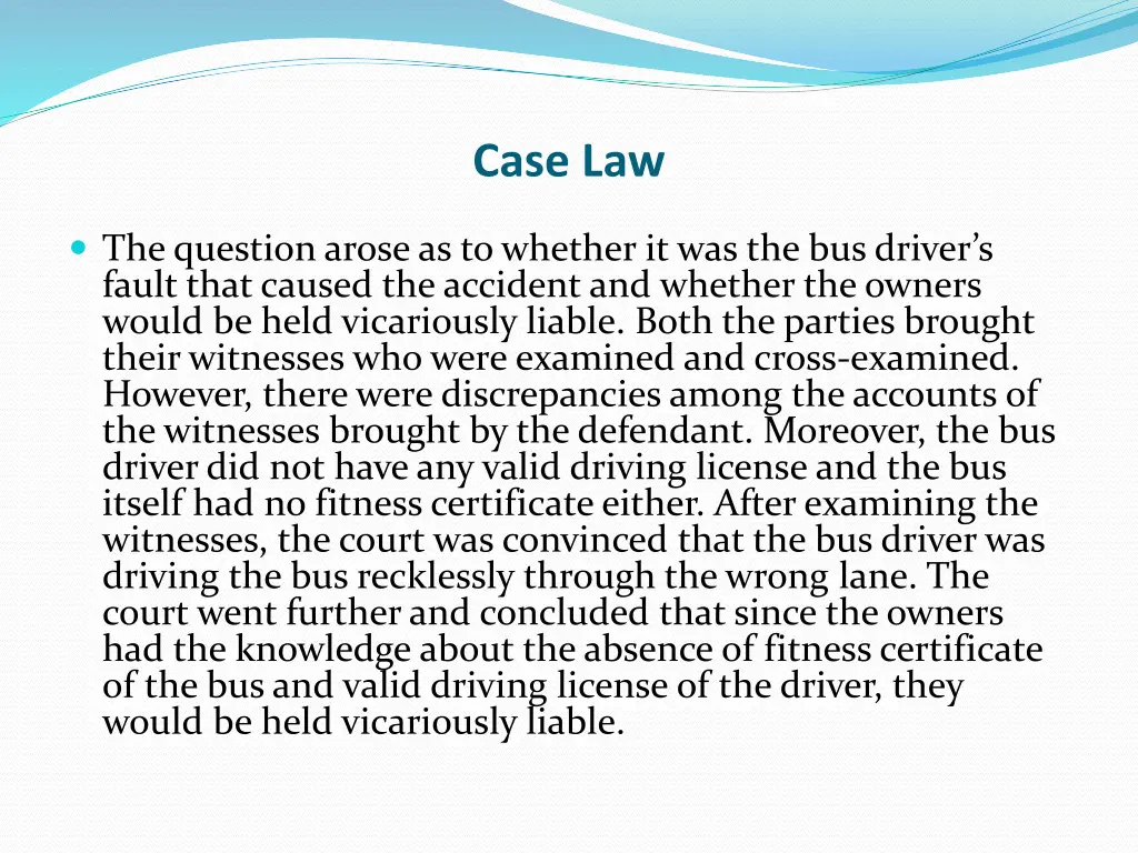 case law 1