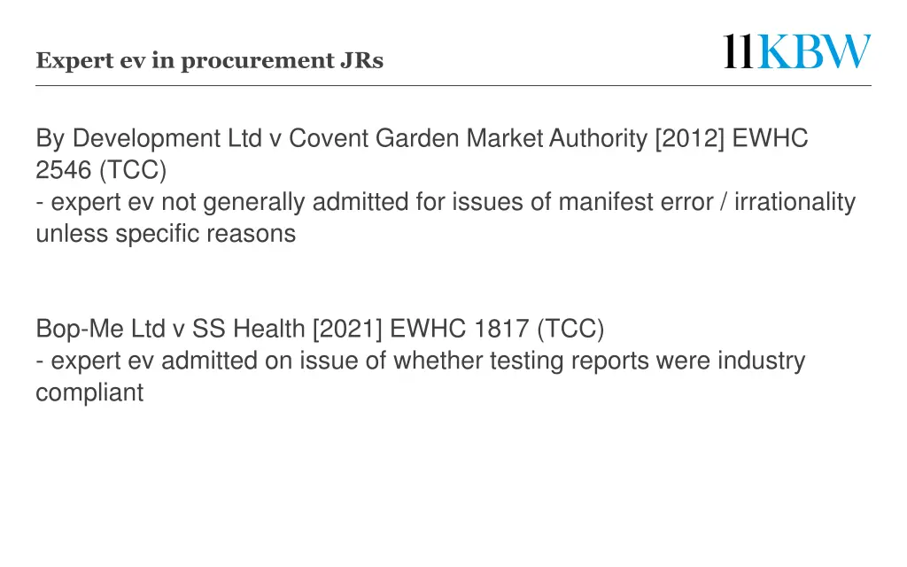 expert ev in procurement jrs