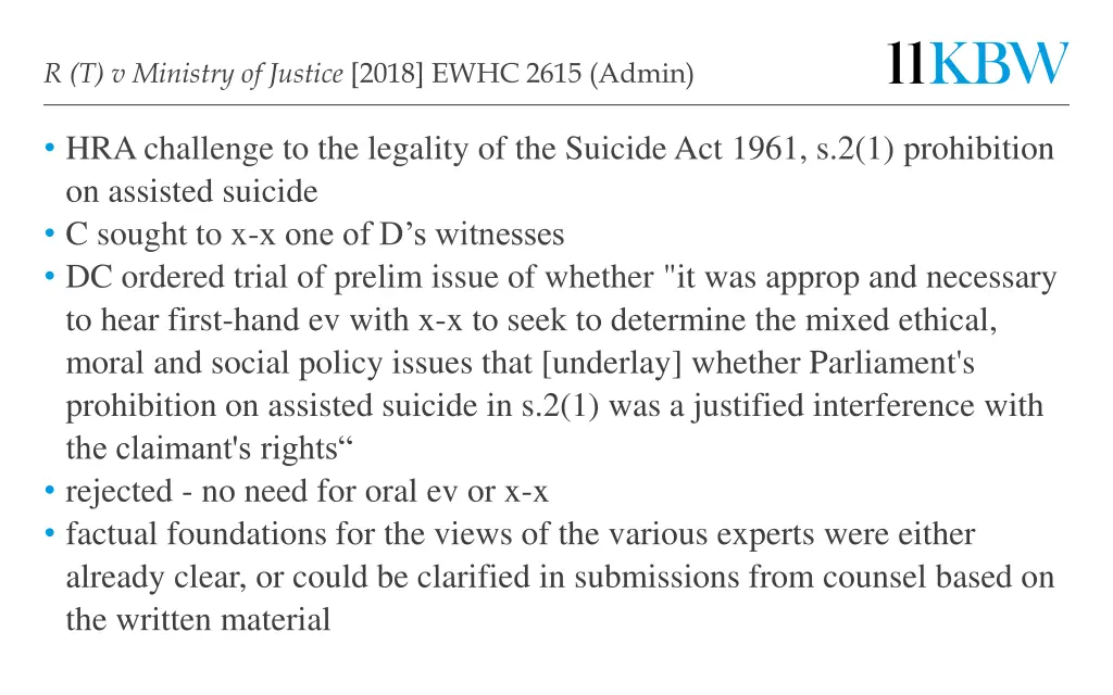 r t v ministry of justice 2018 ewhc 2615 admin