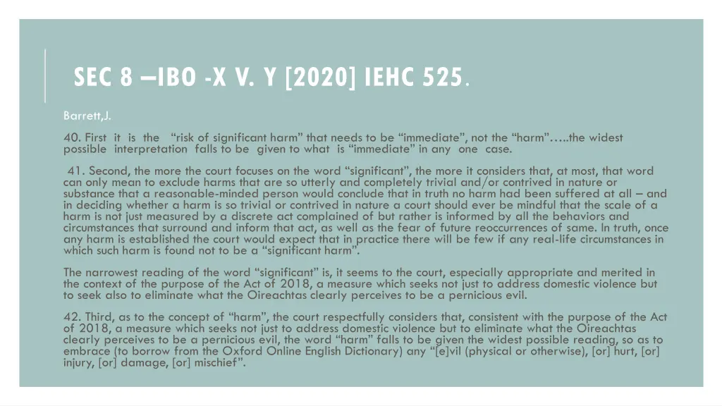 sec 8 ibo x v y 2020 iehc 525