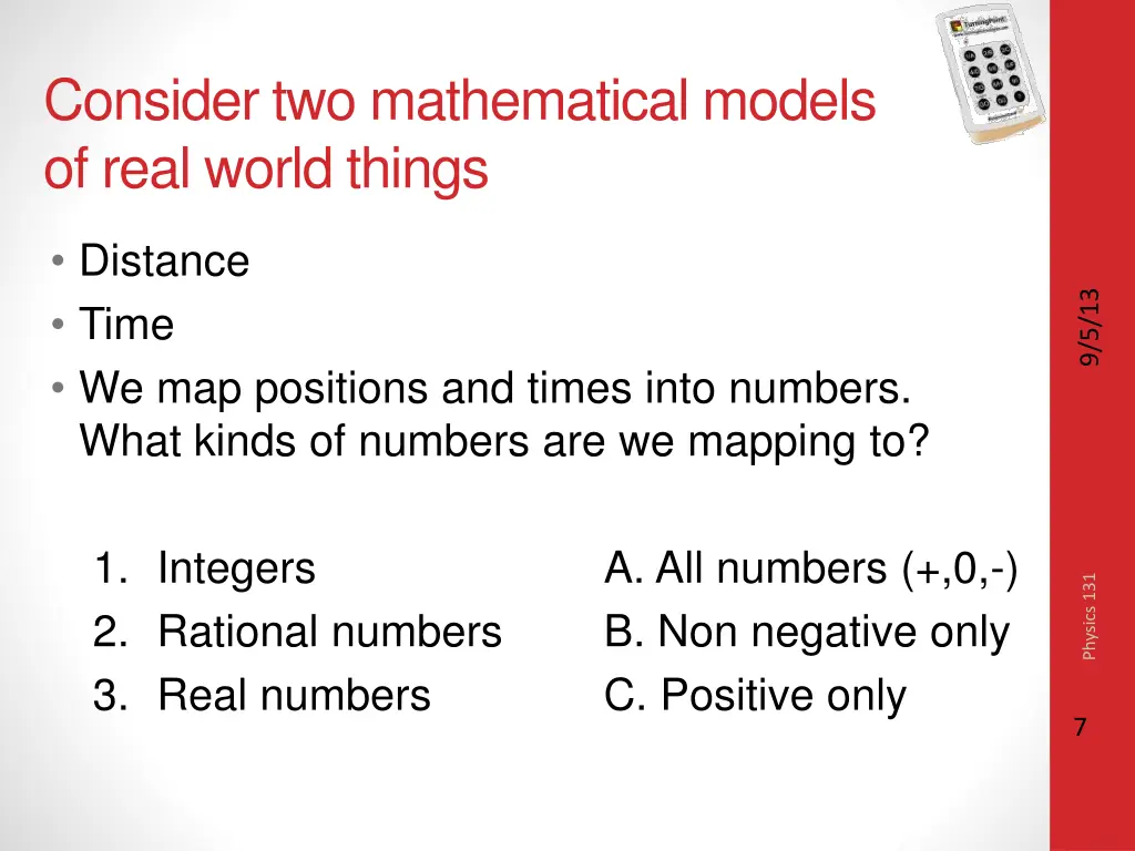 consider two mathematical models of real world