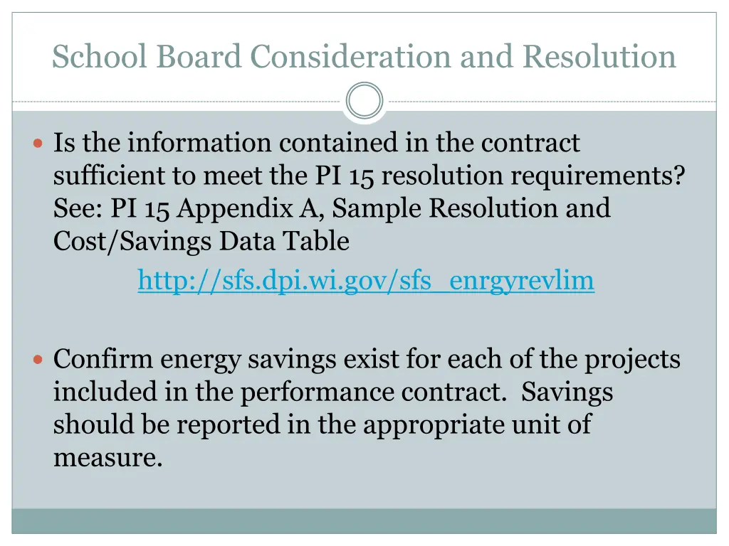 school board consideration and resolution