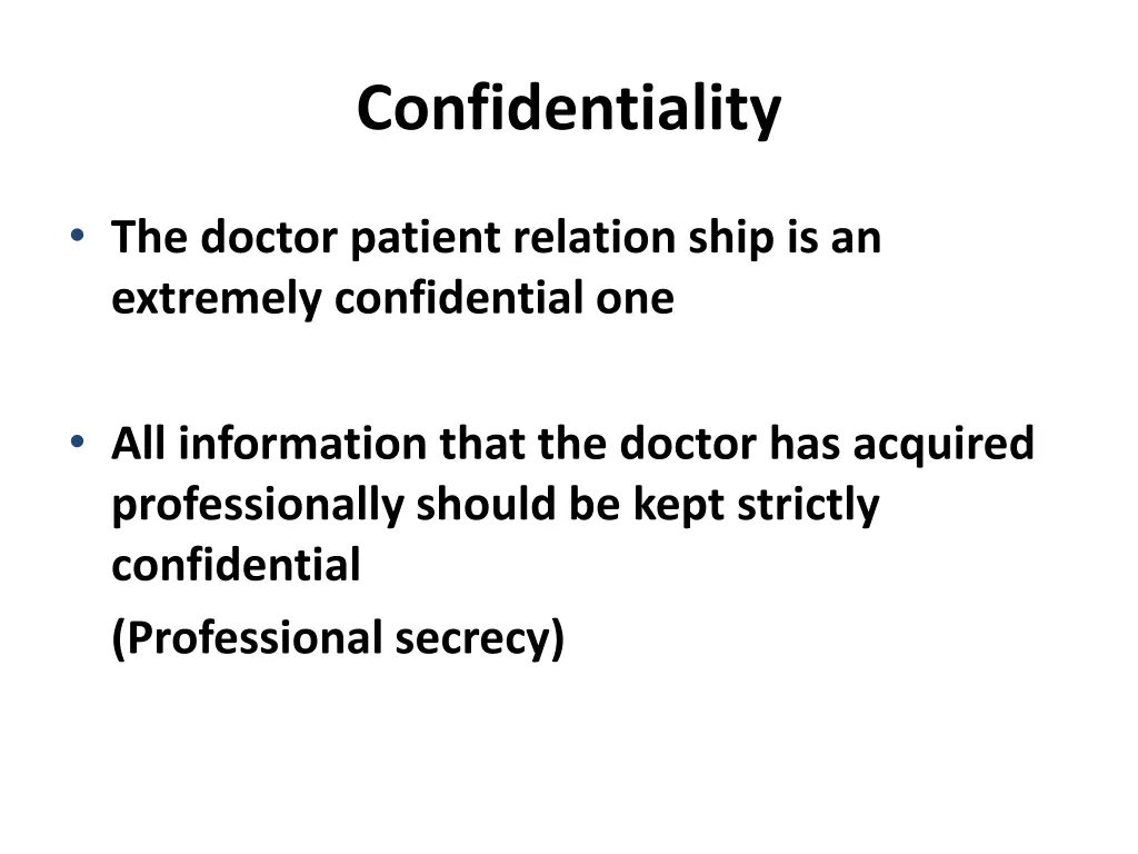 confidentiality 1