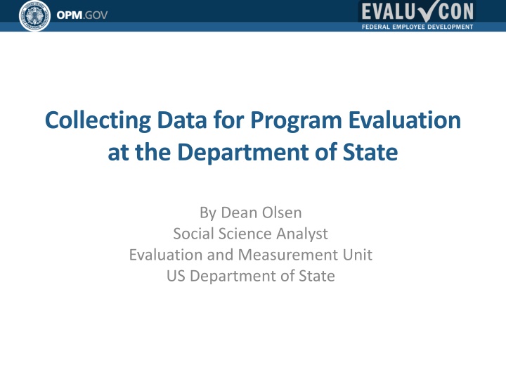 collecting data for program evaluation