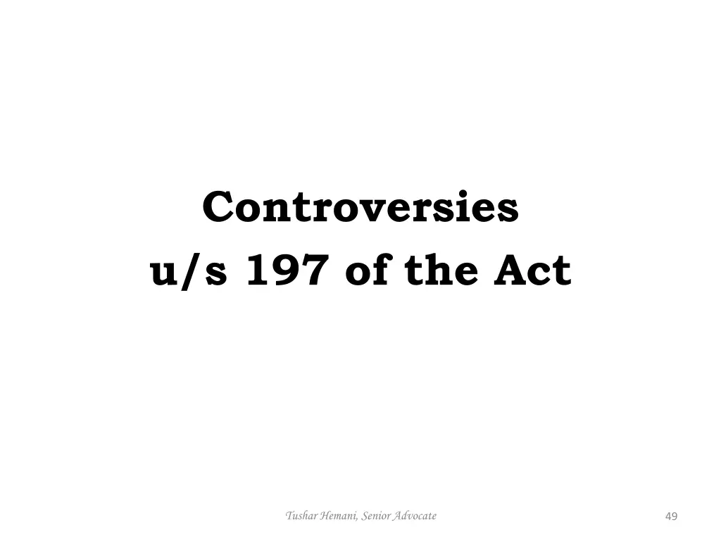 controversies u s 197 of the act